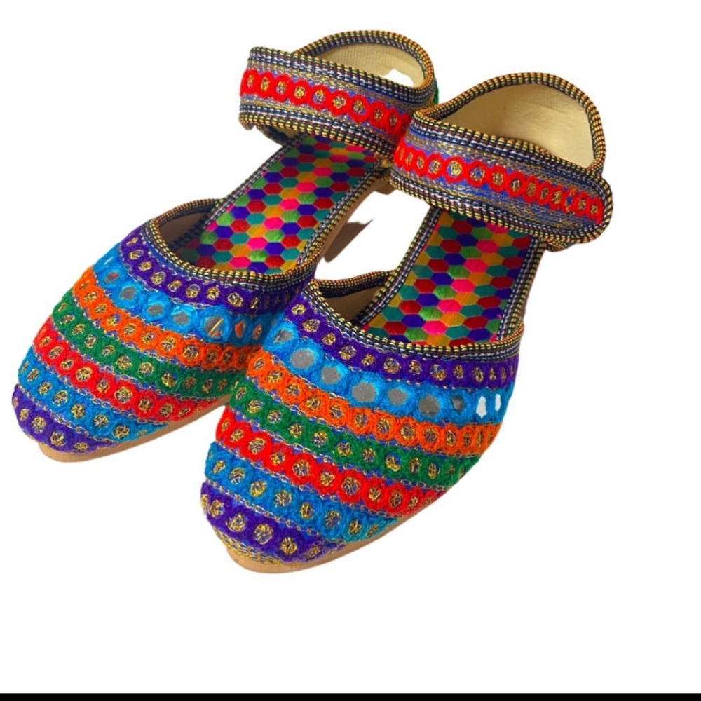 Artsy fun colorful shoes